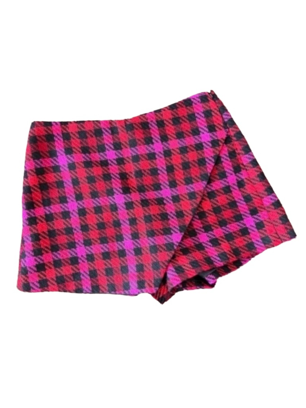 Preloved “Buddy Love” Plaid Checkered Mini Skort